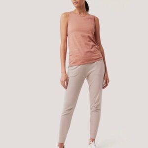 pact Softspun High Neck Tank Top, Pink, Size L